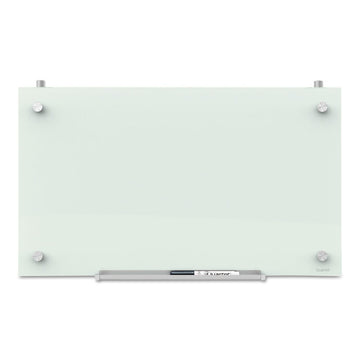 Infinity Magnetic Glass Dry Erase Cubicle Board, 30" x 18", White Surface