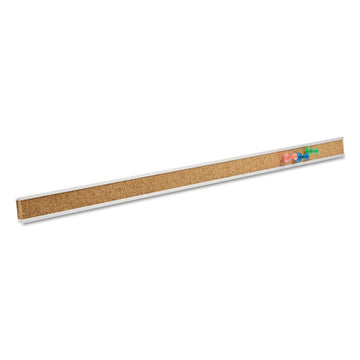 Bulletin Bar I, 1" x 48", Brown/Silver