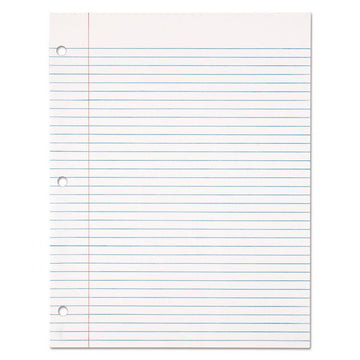 Filler Paper, 3-Hole, 8.5 x 11, Medium/College Rule, 500/Pack