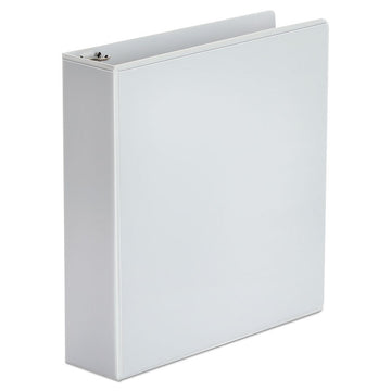 Economy Round Ring View Binder, 3 Rings, 2" Capacity, 11 x 8.5, White