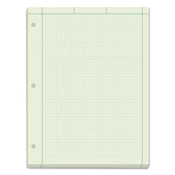 Engineering Computation Pads, Green Cover, Quadrille Rule (5 sq/in, 1 sq/in), (200) Green-Tint 8.5 x 11 Sheets