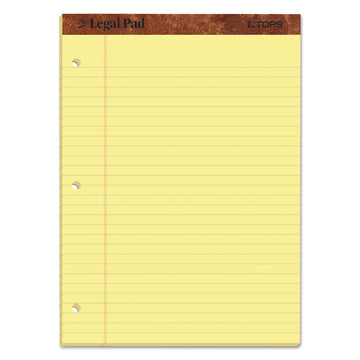 "The Legal Pad" Ruled Perforated Pads, Wide/Legal Rule, (50) Canary Yellow 8.5 x 11 Sheets, Dozen