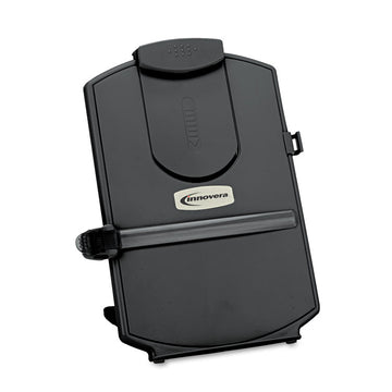 Desktop Copyholder, Holds Up to 25 Letter Size Sheets, Plastic, Black