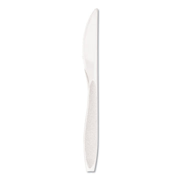 Impress Heavyweight Full-Length Polystyrene Cutlery, Knife, Plastic, White, 1,000/Carton