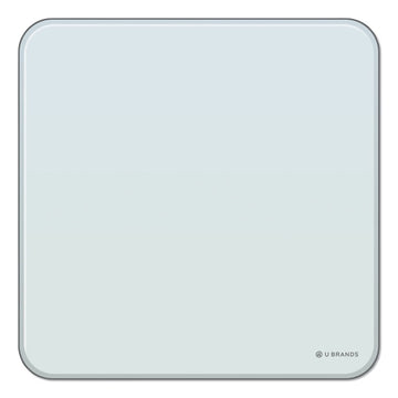 Cubicle Glass Dry Erase Board, 12" x 12", White Surface