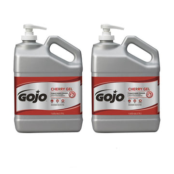 Gojo® Cherry Gel Pumice Hand Cleaner - Cherry Scent - 1 gal - Pump Bottle Dispenser - Dirt Remover, Grease Remover, Oil Remover, Paint Remover, Tar Remover - Red - Heavy Duty, pH Balanced, Pleasant Scent - 1 Each