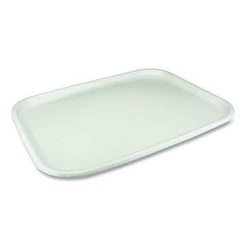 Laminated Foam Serving Tray, 18 x 14 x 0.91, White, 100/Carton