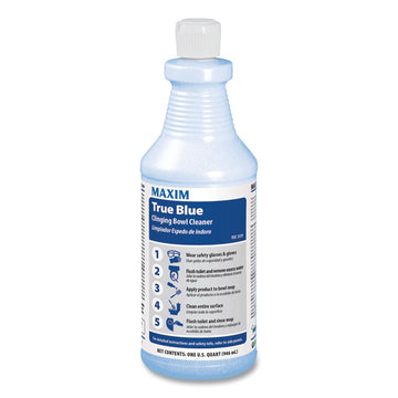 True Blue Clinging Bowl Cleaner, Mint Scent, 32 oz Bottle, 12/Carton