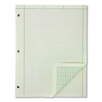 Evidence Engineer's Computation Pad, Quadrille Rule (5 sq/in, 1 sq/in), (200) Green-Tint 8.5 x 11 Sheets