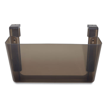 Unbreakable Plastic Wall File, Letter Size, 13" x 3.69" x 7.17", Smoke