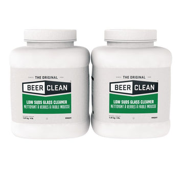 Beer Clean Glass Cleaner, Powder, 4 lb. Bucket, 2/Carton