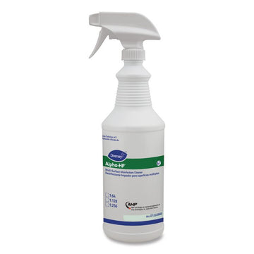 Alpha-HP Multi-Surface Disinfectant Cleaner Spray Bottle, 32 oz, White, 12/Carton