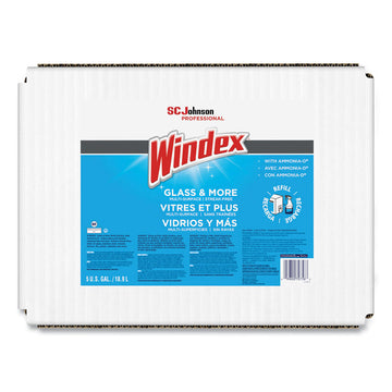 Glass Cleaner with Ammonia-D, Unscented, 5 gal Bag-in-Box Dispenser