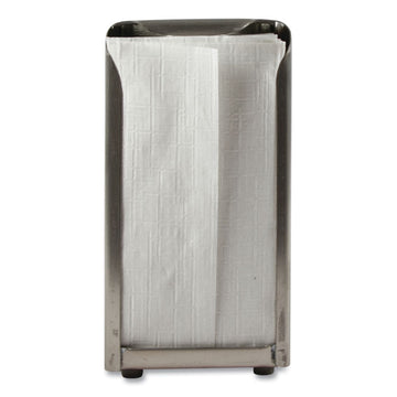 Tabletop Napkin Dispenser, Tall Fold, 3.75 x 4 x 7.5, Chrome