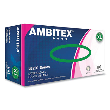 L5201 Series Powder-Free Latex Gloves, X-Large, 4 mil Thick, 9" Long, Cream, 100/Box