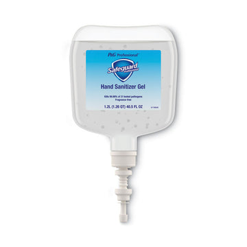 Antibacterial Gel Hand Sanitizer, 1,200 mL Refill, Fragrance-Free, 4/Carton