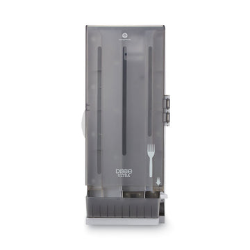 SmartStock Dining Utensil Dispenser, Holds 120 Forks, 10 x 8.78 x 24.75, Smoke