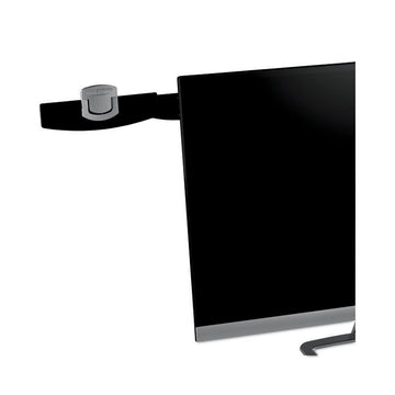 Swing Arm Copy Clip Document Holder, Holds Up to 30 Legal Size Sheets, Plastic, Black/Silver Clip