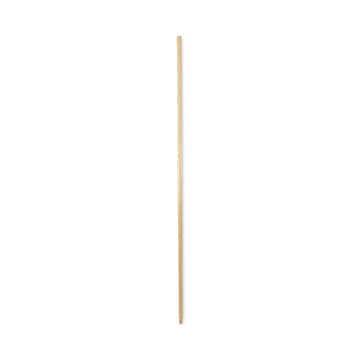 Threaded End Broom Handle, 0.94" dia x 60", Natural