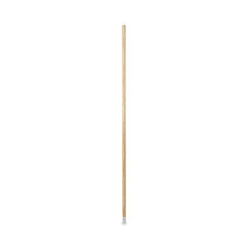 Lie-Flat Screw-In Mop Handle, 1.13" dia x 54", Natural