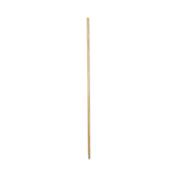 Lie-Flat Screw-In Mop Handle, 1.13" dia x 60", Natural