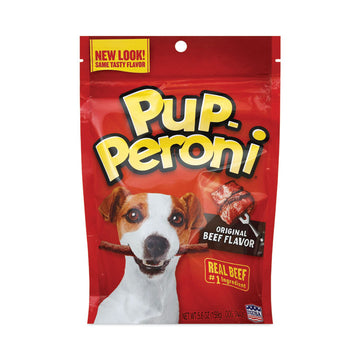 Original Beef Flavor Dog Snack Sticks, 8 oz Pouch, 8/Carton