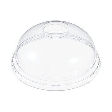 Dome-Top Cold Cup Lids, Fits 12 oz to 24 oz Cold Cups, Plastic, Clear, 1,000/Carton