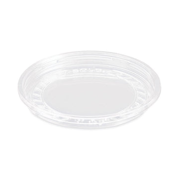 Bare Eco-Forward RPET Deli Container Lids, Recessed Lid, Fits 8 oz Containers, Clear, Plastic, 50/Pack, 10 Packs/Carton