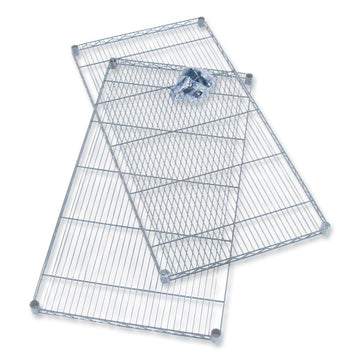 Industrial Extra Shelf Pack, 36w x 24d x 1.5h, Steel, Metallic Gray, 2/Pack