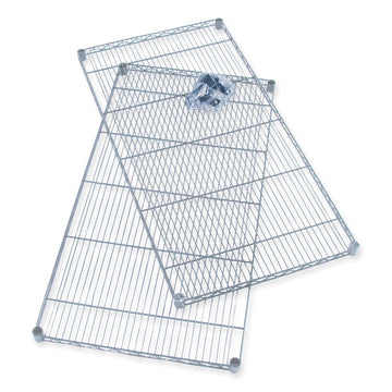 Industrial Extra Shelf Pack, 36w x 18d x 1.5h Steel, Metallic Gray, 2/Pack