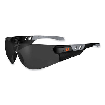 Skullerz Saga Frameless Safety Glasses, Frameless, Smoke Single Lens