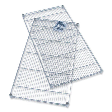 Industrial Extra Shelf Pack, 48w x 24d x 1.5h, Steel, Metallic Gray, 2/Pack