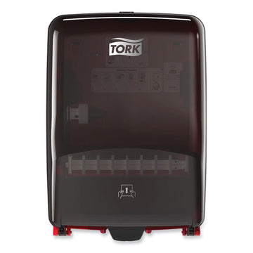 Washstation Dispenser, 12.56 x 10.57 x 18.09, Red/Smoke