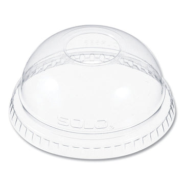 Plastic Dome Lid, Fits 7 oz Cold Cups, Clear, 2,500/Carton