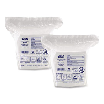 Hand Sanitizing Wipes, 3-Ply, 8.25 x 14.06, Fresh Citrus Scent, White, 1,700 Wipes/Pouch, 2 Pouches/Carton