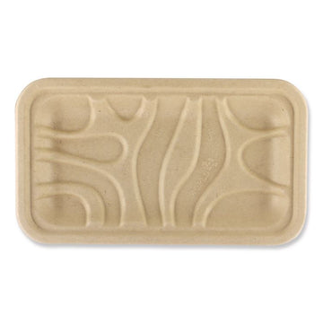 Fiber Meat and Produce Trays, 4.8 x 8.3 x 0.7, Natural, Paper, 500/Carton