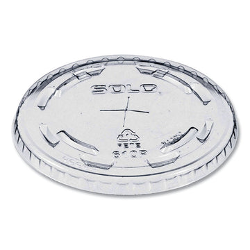 Plastic Cold Cup Lids, Fits 9 oz to 10 oz Cold Cups, Clear, 1,000/Carton
