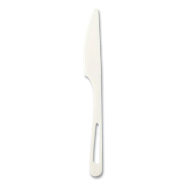 Cutlery Dispenser Refills, Knife, Plastic, Light Beige, 100/Bag, 10 Bags/Carton
