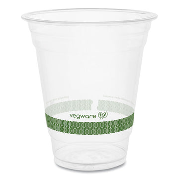 96-Series Cold Cup, 12 oz, Plastic, Clear/Green, 1,000/Carton