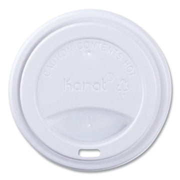 Hot Cup Lids, Sipper Lid, Fits 10 oz to 24 oz Hot Cups, Plastic, White, 1,000/Carton