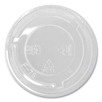 PET Lids, No Hole Flat Lid, Fits 8 oz to 10 oz Cold Cups, Plastic, Clear, 1,000/Carton