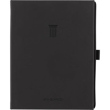 Foundation Undated Weekly/Monthly Planner, 8.5" x 6.75", Black Cover, 12-Month: Undated
