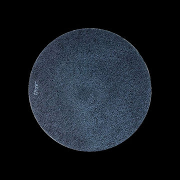 EZ Care Polishing Pad, 27" Diameter, Black/Gray, 2/Carton