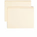 Smead Straight Tab Cut Letter Recycled Top Tab File Folder - 8 1/2" x 11" - Internal Pocket - 11 pt. - 2 Plys - Manila - Reinforced, Heavyweight - 10% Recycled - 50 / Box