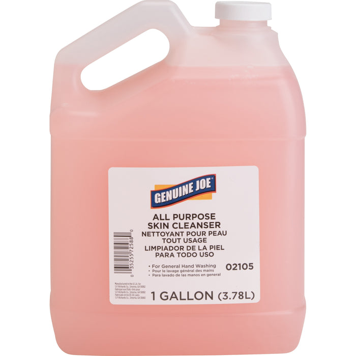 Genuine Joe All Purpose Skin Cleanser - 1 gal - Hand, Skin - Pink - 1 Each