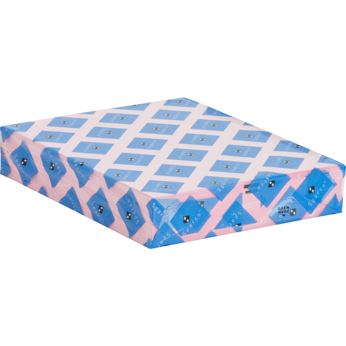Sparco Premium Copy Paper - Pink - Letter - 8 1/2" x 11" - 20 lb Basis Weight - Sustainable Forestry Initiative (SFI) - Lint-free, Archival-safe, Acid-free - Pink - 500 / Ream