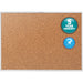 Quartet Classic Series Bulletin Board - 36" Board Height x 60" Board Width - Brown Natural Cork Surface - Heavy-gauge, Self-healing, Heavy Duty - Silver Aluminum Frame - 1 Each