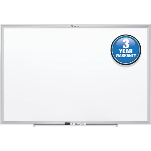 Quartet Classic Whiteboard - 48" (4 ft) Width x 36" (3 ft) Height - White Melamine Surface - Silver Aluminum Frame - Horizontal/Vertical - Durable, Flexible, Smooth Surface - 1 Each