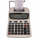 Victor 12082 Printing Calculator - Extra Large Display, Clock, Date, Sign Change, Environmentally Friendly, Independent Memory, 4-Key Memory - AC Supply/Power Adapter Powered - 1.5" Height x 6" Width x 7.5" Depth - White - 1 Each