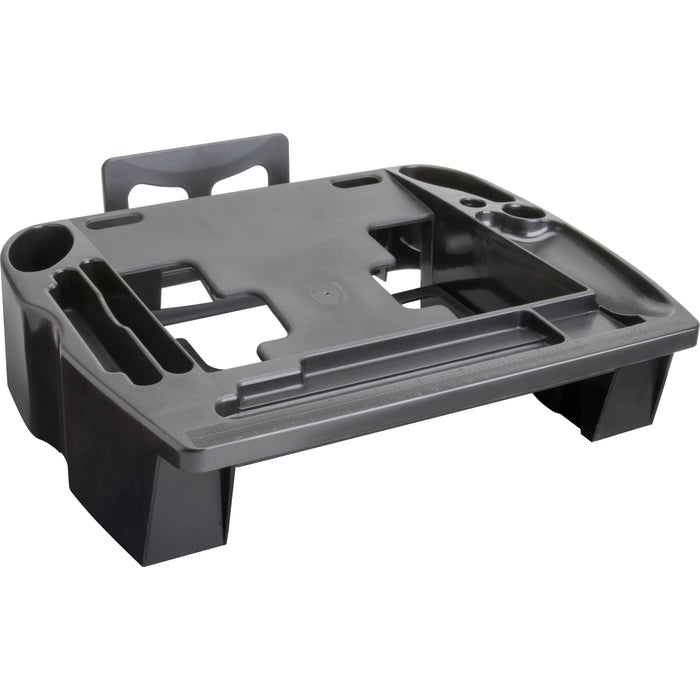 Compucessory Telephone Stand/Organizer - 5" Height x 11.50" Width x 9.50" Depth - Desktop - Non-skid Base, Cable Management - Black - Plastic - 1 Each